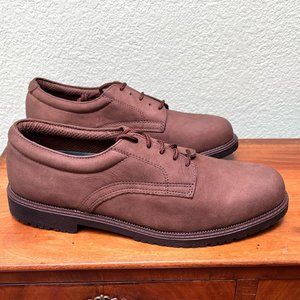 Men's Trader Bay Brown Suede Lace Up Oxford Shoes 10 D NEW!